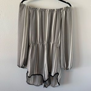 Striped romper